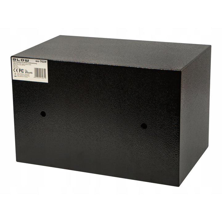 Caja fuerte con cerradura electrónica Blow, dimensiones 31 x 20 x 20 cm, cierre con llave y código, 44-702