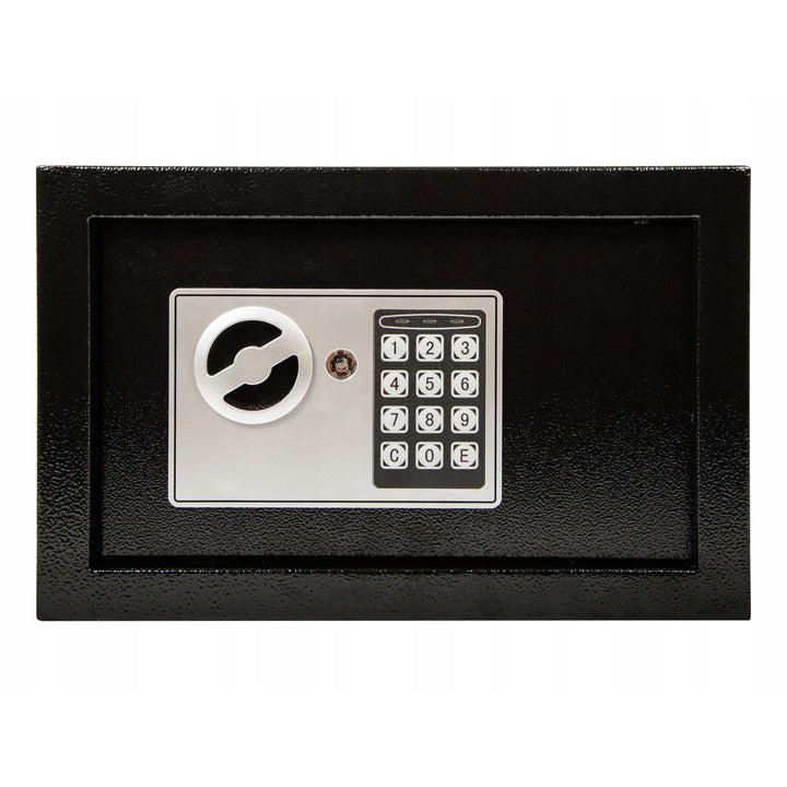 Caja fuerte con cerradura electrónica Blow, dimensiones 31 x 20 x 20 cm, cierre con llave y código, 44-702