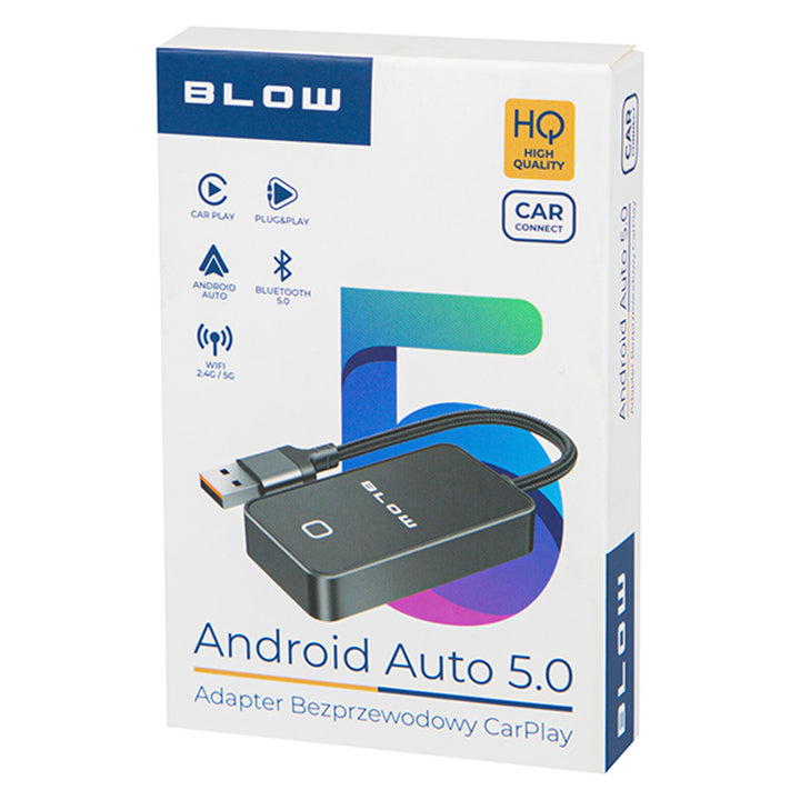 Adaptador universal CarPlay / Android Auto de Blow, Bluetooth 5.0, consumo de energía de 0,75 W, Plug & Play, 78-429
