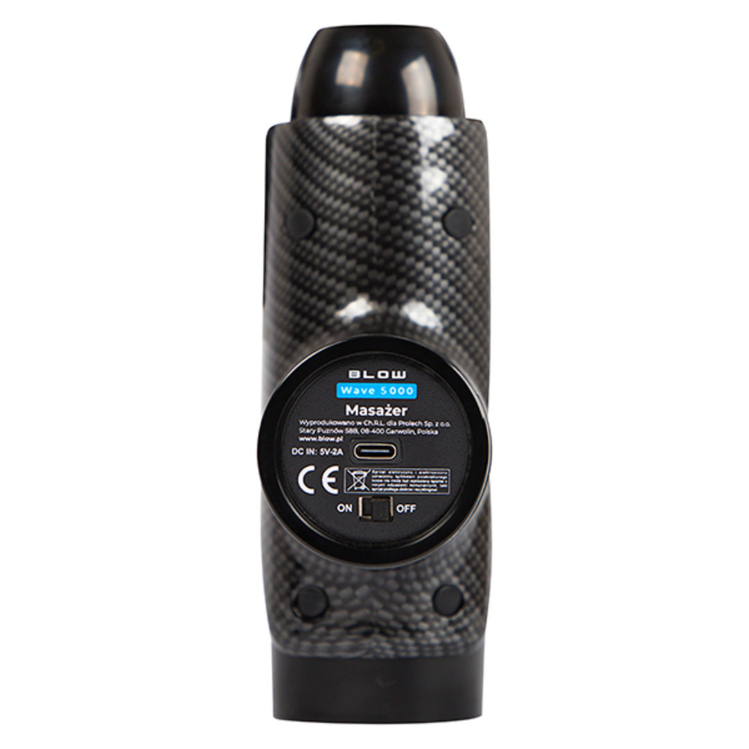 Masajeador Blow, 10 cabezales, cargador y estuche, potencia de 200 W, 30 modos de velocidad, carga rápida, 44-341
