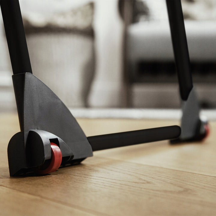 Tendedero Vileda Infinity Flex Ultimate, color negro, hasta 30 m de superficie de secado, extensible, estructura elevada, ganchos para la ropa, ruedas integradas, 179620