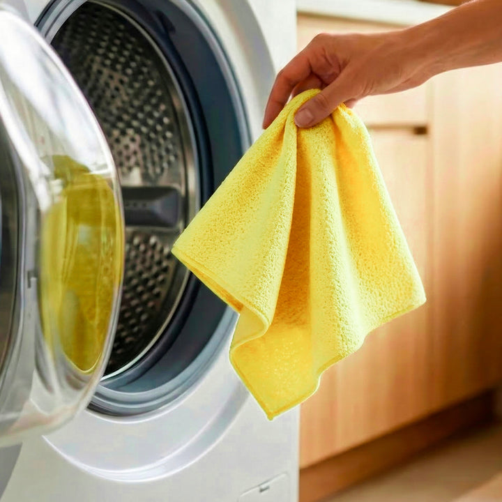 Paño Vileda Actifibre Pro para cristales y ventanas, apto para lavadora, revestimiento de PVA, sin marcas ni manchas, limpia solo con agua, 183298