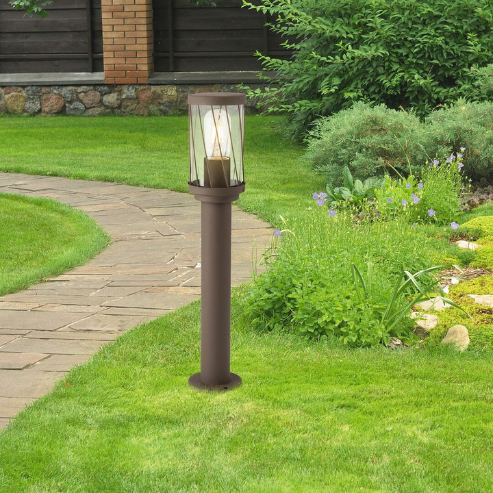 Lámpara de jardín de pie Rabalux Budapest, IP44, color marrón, casquillo E27, máx. 40 W, 8889, 2 unidades