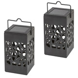 Lámpara solar Mora, 1 lm, grado de protección IP23, color negro, LED de 0,07 W, 8948, 2 unidades