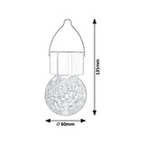 Lámpara solar Rabalux Yola, 1 lm, IP44, color cromo satinado, LED de 0,06 W, 7850, 2 unidades