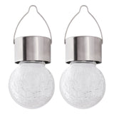 Lámpara solar Rabalux Yola, 1 lm, IP44, color cromo satinado, LED de 0,06 W, 7850, 2 unidades