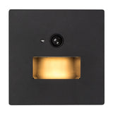Lámpara Lunca LED 1 W IP20 negra, 3000, 4500, 6500 K, sensor de movimiento, sensor de luz, 77197, 2 unidades