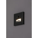 Lámpara Lunca LED 1 W IP20 negra, 3000, 4500, 6500 K, sensor de movimiento, sensor de luz, 77197, 4 unidades