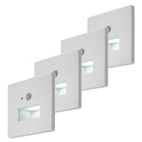 Lámpara Lunca LED de 1 W, IP20, blanca, 3000, 4500 y 6500 K, con sensor de movimiento y sensor de luz, 77198, 4 unidades