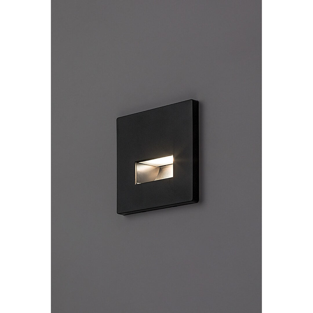 Lámpara Lunca LED de 1 W, IP20, negra, temperatura de color regulable: 3000, 4500 y 6500 K, 77195, 2 unidades
