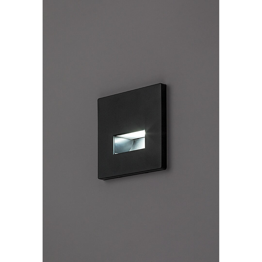 Lámpara Lunca LED de 1 W, IP20, negra, temperatura de color regulable: 3000, 4500 y 6500 K, 77195, 2 unidades