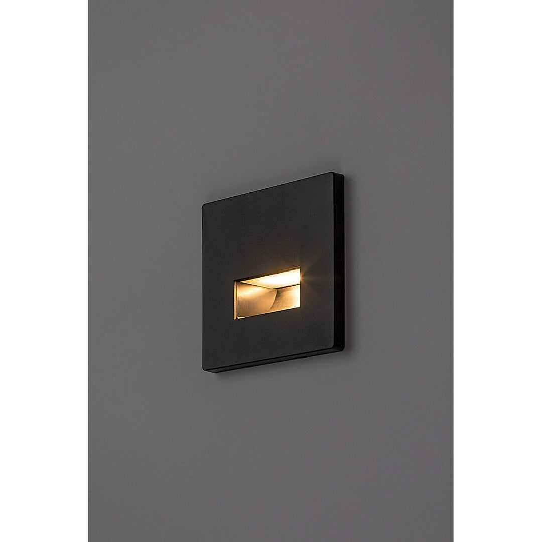 Lámpara Lunca LED de 1 W, IP20, negra, temperatura de color regulable: 3000, 4500 y 6500 K, 77195, 4 unidades