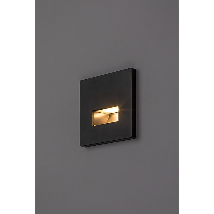 Lámpara Lunca LED de 1 W, IP20, negra, temperatura de color regulable: 3000, 4500 y 6500 K, 77195, 4 unidades