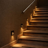 Lámpara Lunca LED de 1 W, IP20, negra, temperatura de color regulable: 3000, 4500 y 6500 K, 77195, 4 unidades