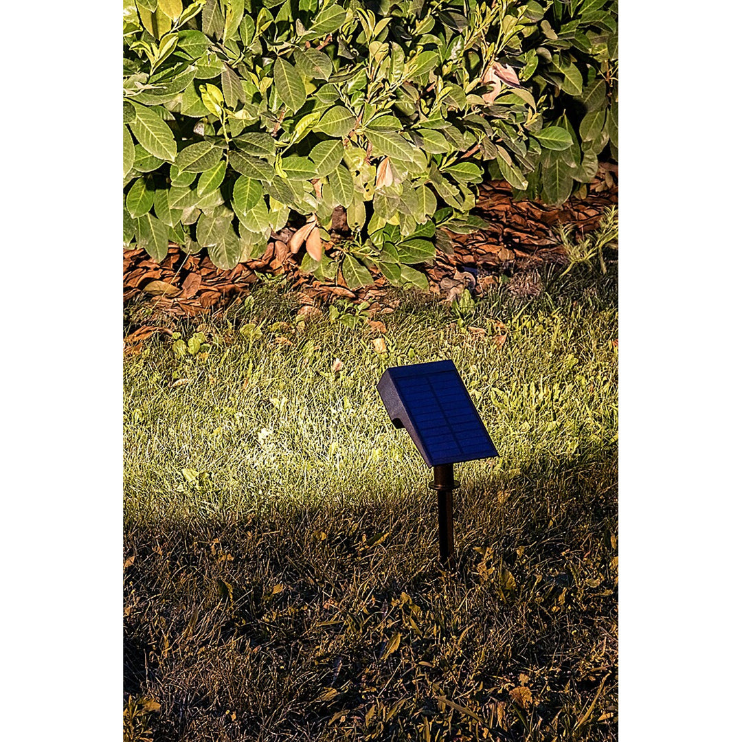 Lámpara solar Rabalux Nantes, 50 LM IP65, negra, LED de 0,5 W, 77088, 2 unidades