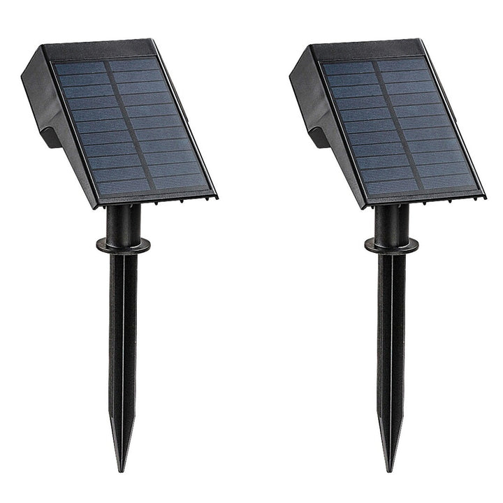 Lámpara solar Rabalux Nantes, 50 LM IP65, negra, LED de 0,5 W, 77088, 2 unidades