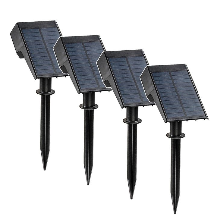 Lámpara solar Rabalux Nantes, 50 LM, IP65, negra, LED de 0,5 W, 77088, 4 unidades