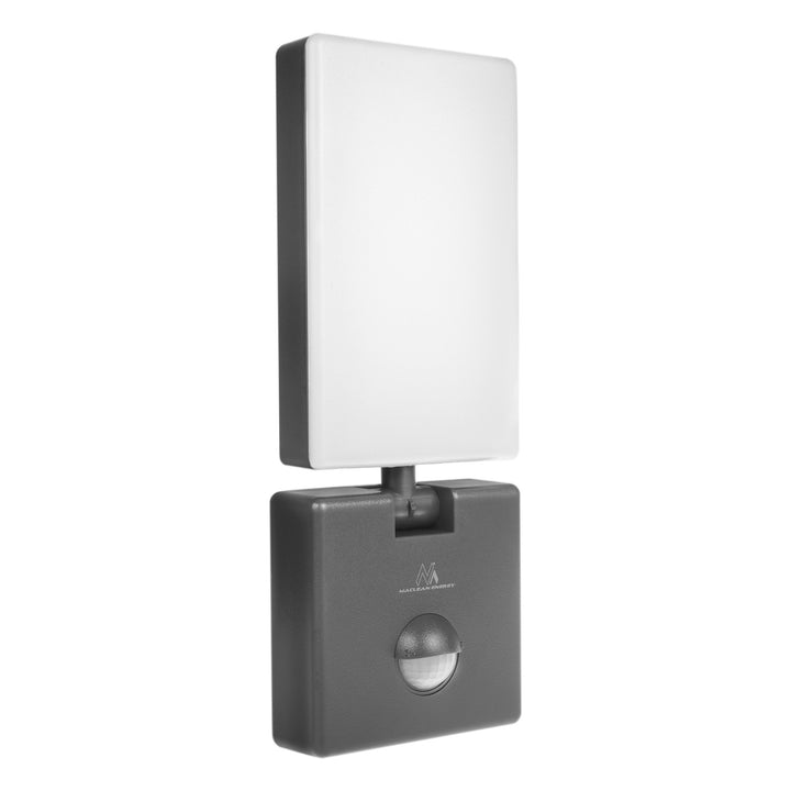Lámpara LED con sensor de movimiento Maclean, sensor de movimiento PIR, color gris, 10 W, IP65, 800 lm, luz blanca neutra (4000 K) MCE516 GR, 2 unidades