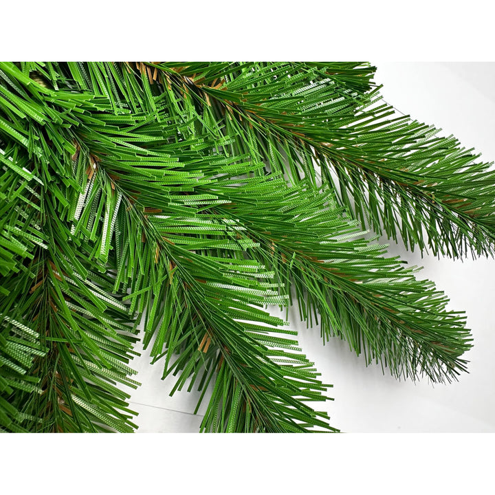 Árbol de Navidad artificial, abeto español, material de PVC, altura de 250 cm, soporte metálico