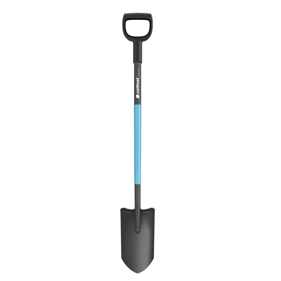 Pala de vivero / de drenaje, hoja afilada y templada, mango ergonómico, longitud 129 cm, Cellfast, CELLPRO