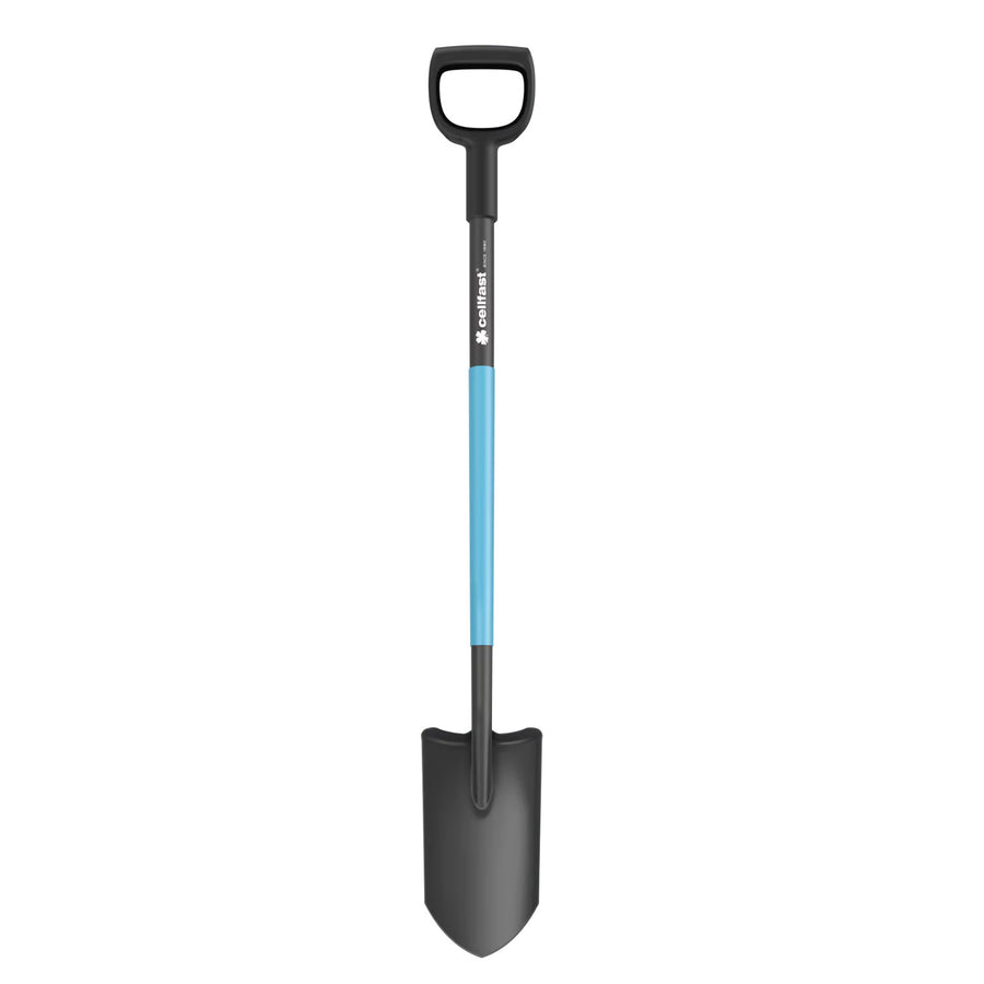 Pala de vivero / de drenaje, hoja afilada y templada, mango ergonómico, longitud 129 cm, Cellfast, CELLPRO