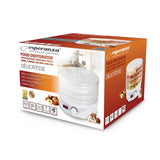 Secador de setas, frutas, verduras y hierbas, 250 W, 8 programas de secado Esperanza