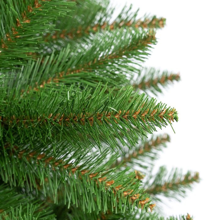 Árbol de Navidad de abeto con tronco Premium de 200 cm, frondoso y realista, Damich