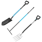 Pala de vivero / de drenaje CELLPRO + Horquilla ENERGO + Rastrillo metálico universal CELLPRO, Cellfast