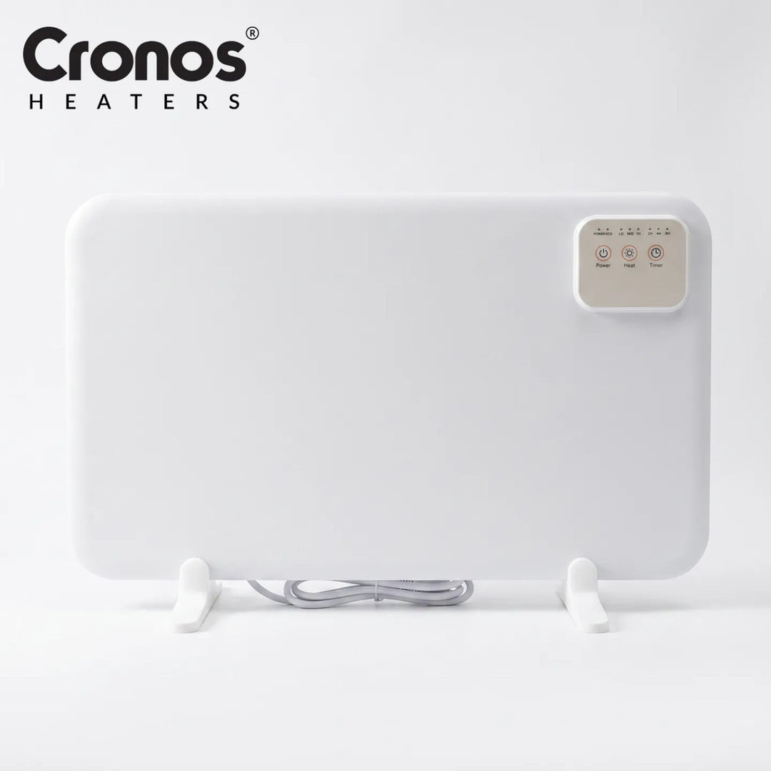 Panel calefactor por infrarrojos para debajo del escritorio Cronos, potencia de 120 W, temporizador, 3 niveles de funcionamiento, DCH-150