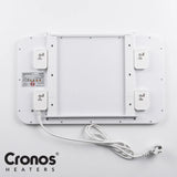 Panel calefactor por infrarrojos para debajo del escritorio Cronos, potencia de 120 W, temporizador, 3 niveles de funcionamiento, DCH-150