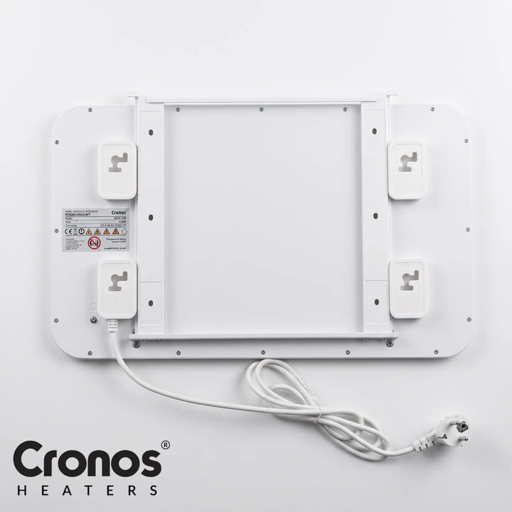 Panel calefactor por infrarrojos para debajo del escritorio Cronos, potencia de 120 W, temporizador, 3 niveles de funcionamiento, DCH-150