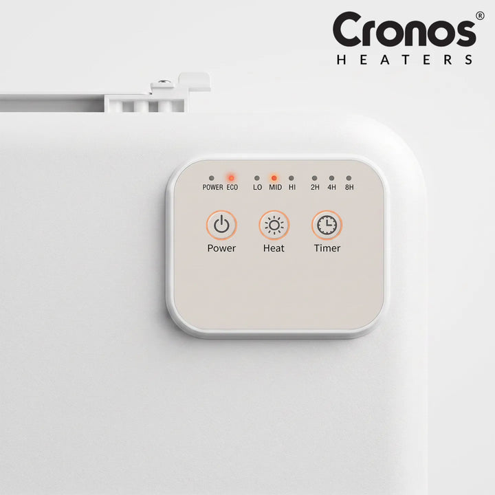 Panel calefactor por infrarrojos para debajo del escritorio Cronos, potencia de 120 W, temporizador, 3 niveles de funcionamiento, DCH-150