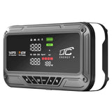 Arranque de emergencia LTC, 12 000 mAh, con compresor, linterna y batería externa, pantalla LCD, potencia de 65 W, cables y funda incluidos, LXJS120