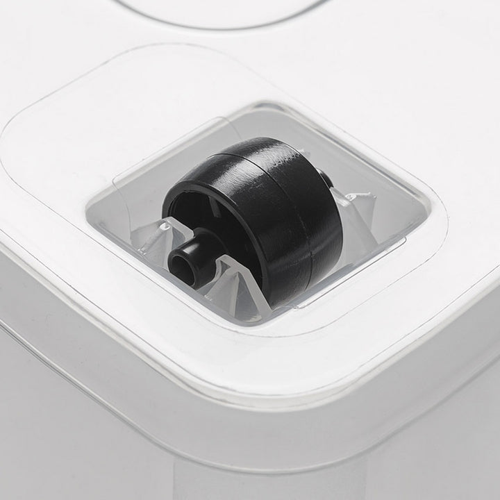 Recipiente Moxom SimpleStore, capacidad de 60 litros, transparente, tapa con cierres a presión, con ruedas, sin BPA, 04-0081
