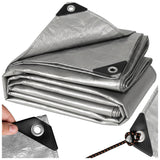 Lona plateada de 120 g, 4 x 6 m, VA0476, impermeable, Vayox