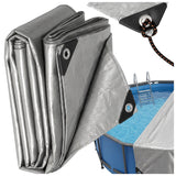 Lona plateada de 120 g, 4 x 6 m, VA0476, impermeable, Vayox