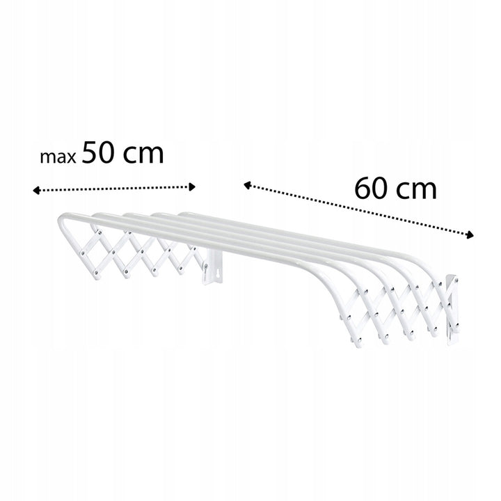 Tendedero plegable 60, para ropa y ropa interior, extensible, blanco, modelo 103, Sepio