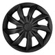 Tapacubos universales para coche de 16'' NRM Quad, negros mate, 4 unidades