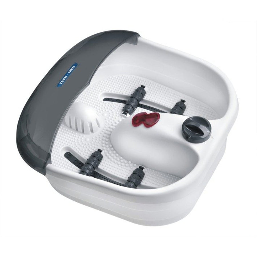 Aparato de masaje para pies, hidromasaje, masaje con burbujas, masaje por vibración, infrarrojos, TM-588, Tech-Med