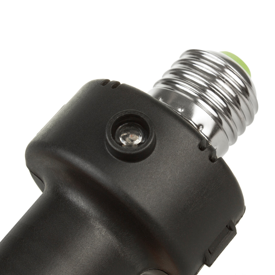 Portabombilla E27 Maclean, 100 W, con sensor crepuscular y temporizador, MCE21B, 4 unidades