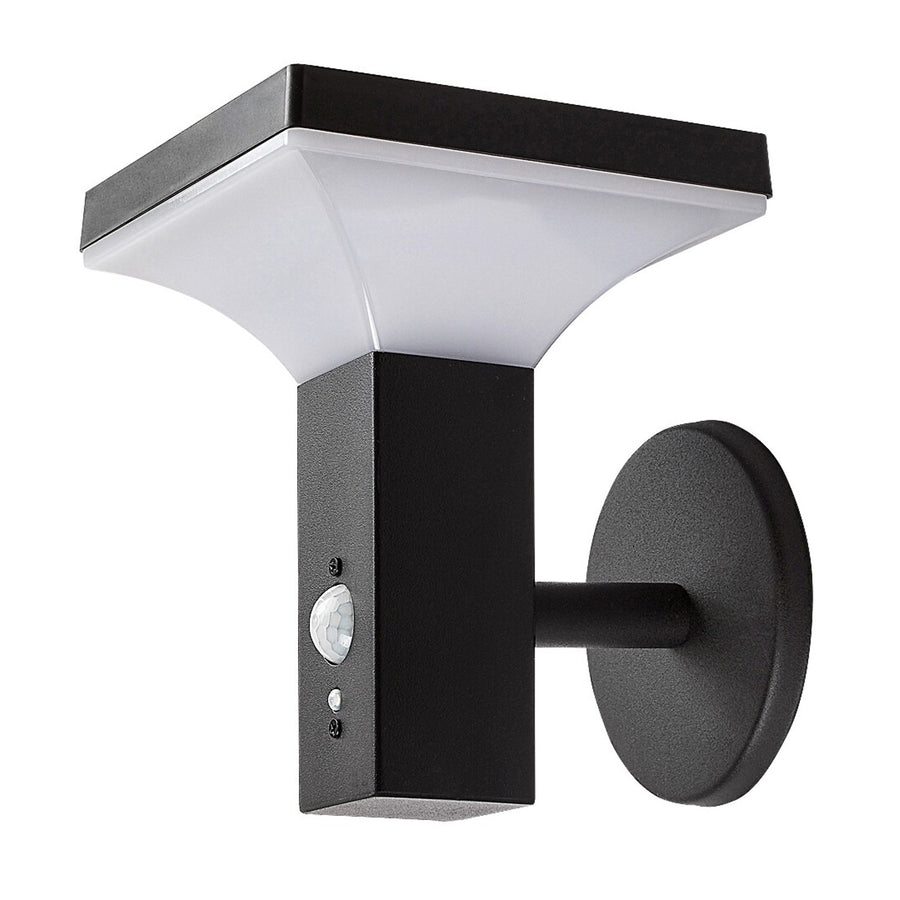 Lámpara Rabalux, de pared, para exteriores, solar, IP44, LED de 4 W, Geleen, 4 unidades