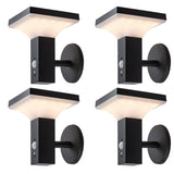 Lámpara Rabalux, de pared, para exteriores, solar, IP44, LED de 4 W, Geleen, 4 unidades