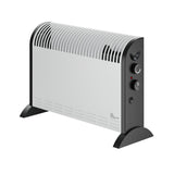 Convector eléctrico Extralink, potencia de 2000 W, ventilador integrado para la distribución del calor, regulación en 3 niveles, modo turbo, LCV-06