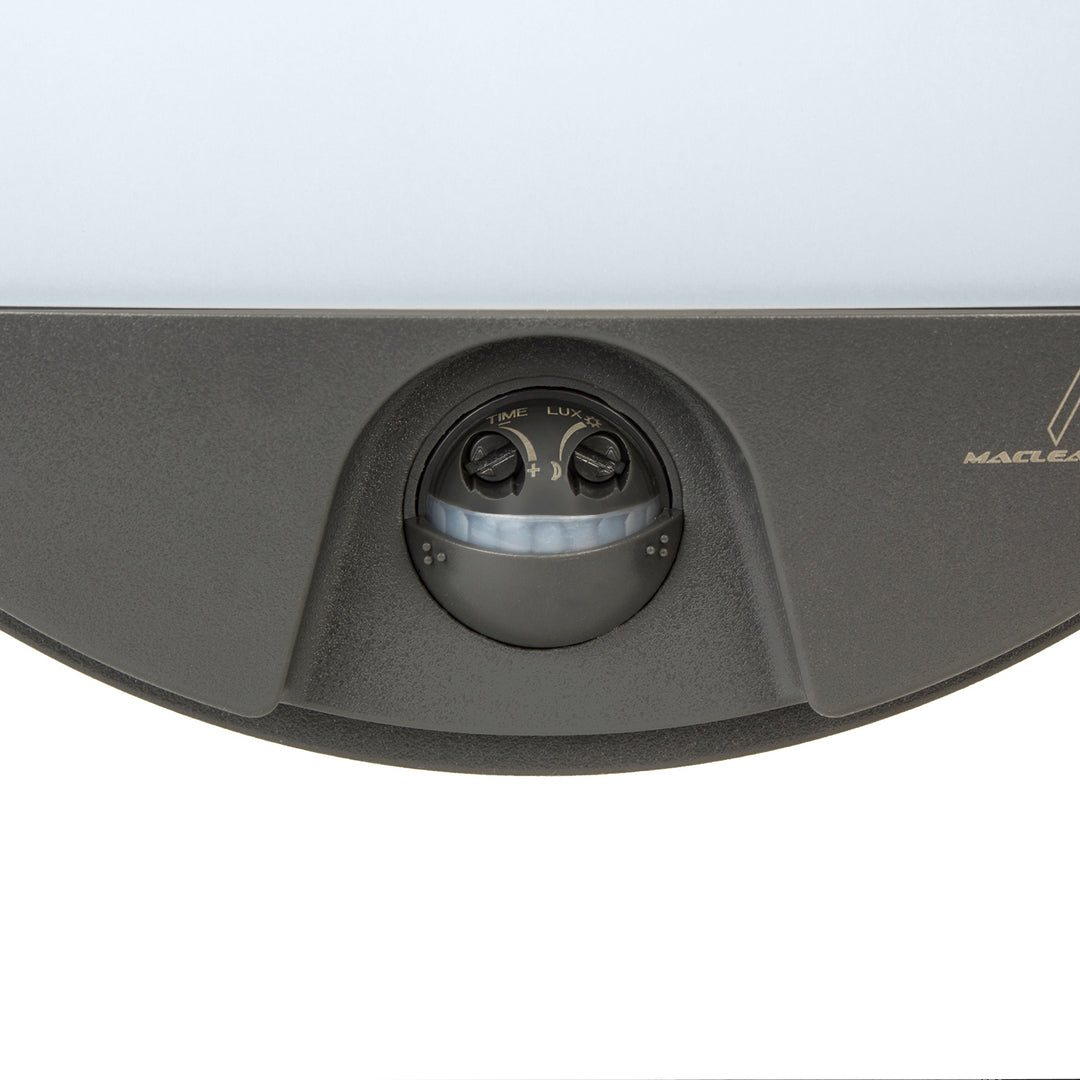 Lámpara LED con sensor de movimiento Maclean, sensor PIR, color gris, 15 W, IP54, 1100 lm, luz neutra, MCE291 W, 2 unidades