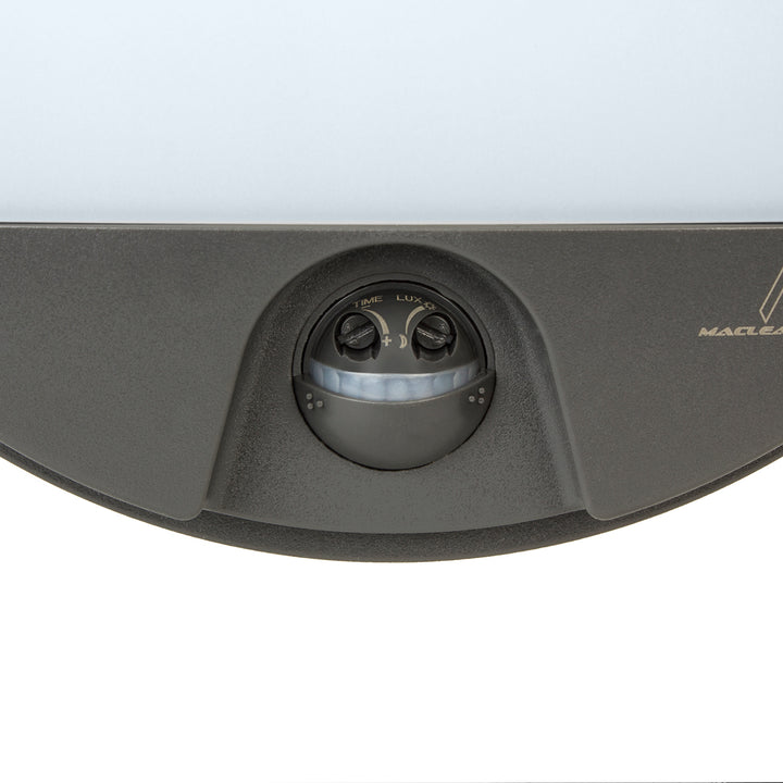 Lámpara LED con sensor de movimiento Maclean, sensor PIR, color gris, 15 W, IP54, 1100 lm, luz neutra, MCE291 W, 2 unidades