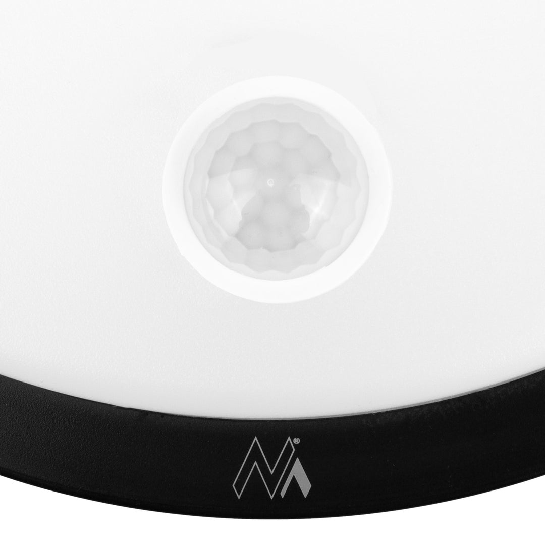 Lámpara LED con sensor de movimiento Maclean, sensor PIR, color negro, 10 W, IP65, 1000 lm, luz neutra, MCE525 B, 2 unidades