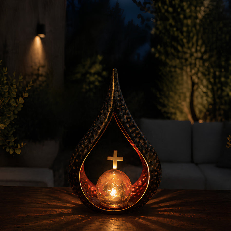 Vela solar, «Lágrimas de recuerdo», LED de 0,06 W, autonomía de 20 000 h, luminosidad máxima de 2,5 lm, 77200, Znicz-lux, 3 unidades