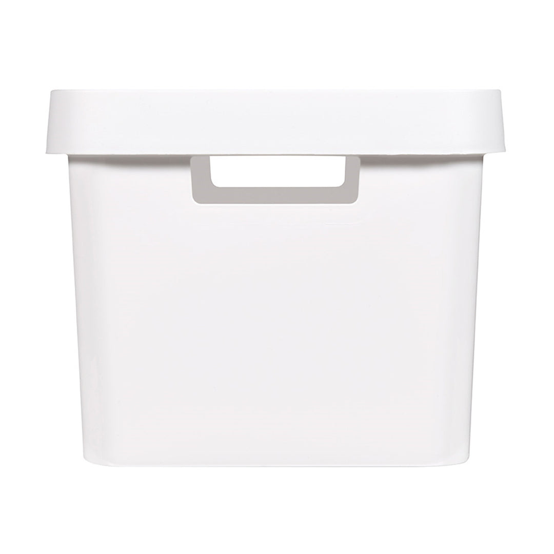 Recipiente con tapa Curver Infinity de 17 litros, color blanco, 2 unidades