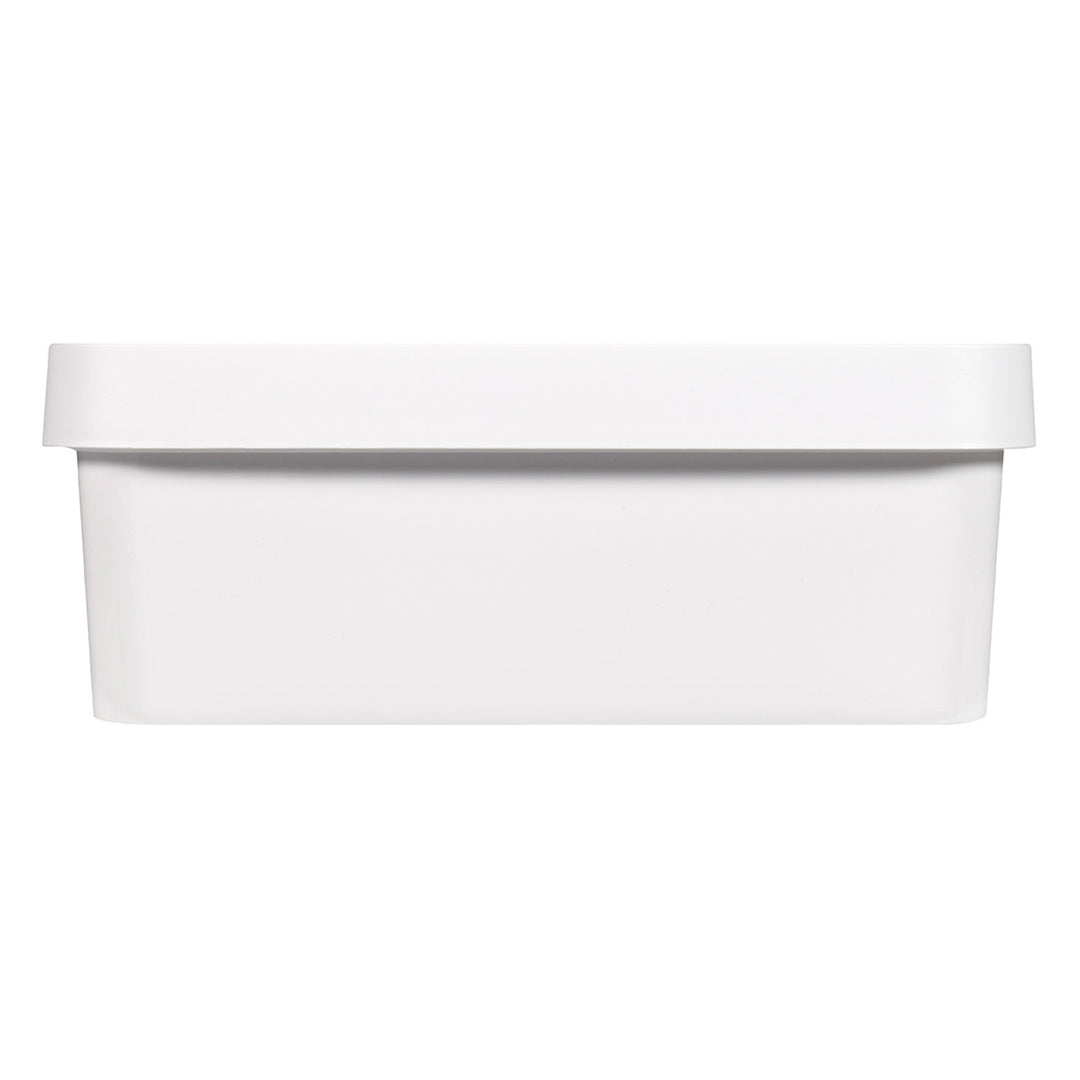 Recipiente con tapa Curver Infinity de 11 litros, color blanco, 4 unidades
