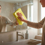 Paño Vileda Actifibre Pro para cristales y ventanas, apto para lavadora, revestimiento de PVA, sin marcas ni manchas, limpia solo con agua, 183298, 2 unidades